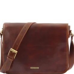 Tasche mit Laptopfach aus Leder