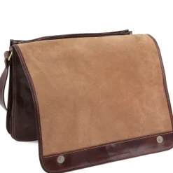 Tasche mit Laptopfach aus Leder