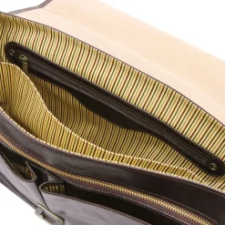 TL SMART Multifach-Aktentasche aus Leder mit Klappe