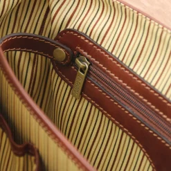 TL SMART Multifach-Aktentasche aus Leder mit Klappe