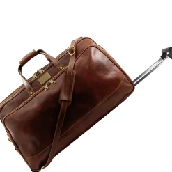 Trolley Reiseset aus Leder