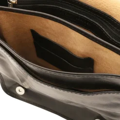 Umhängetasche aus Leder mit Zwei Fächer