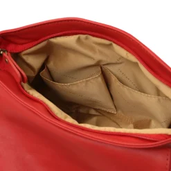 Umhängetasche aus Weichem Leder mit Quasten