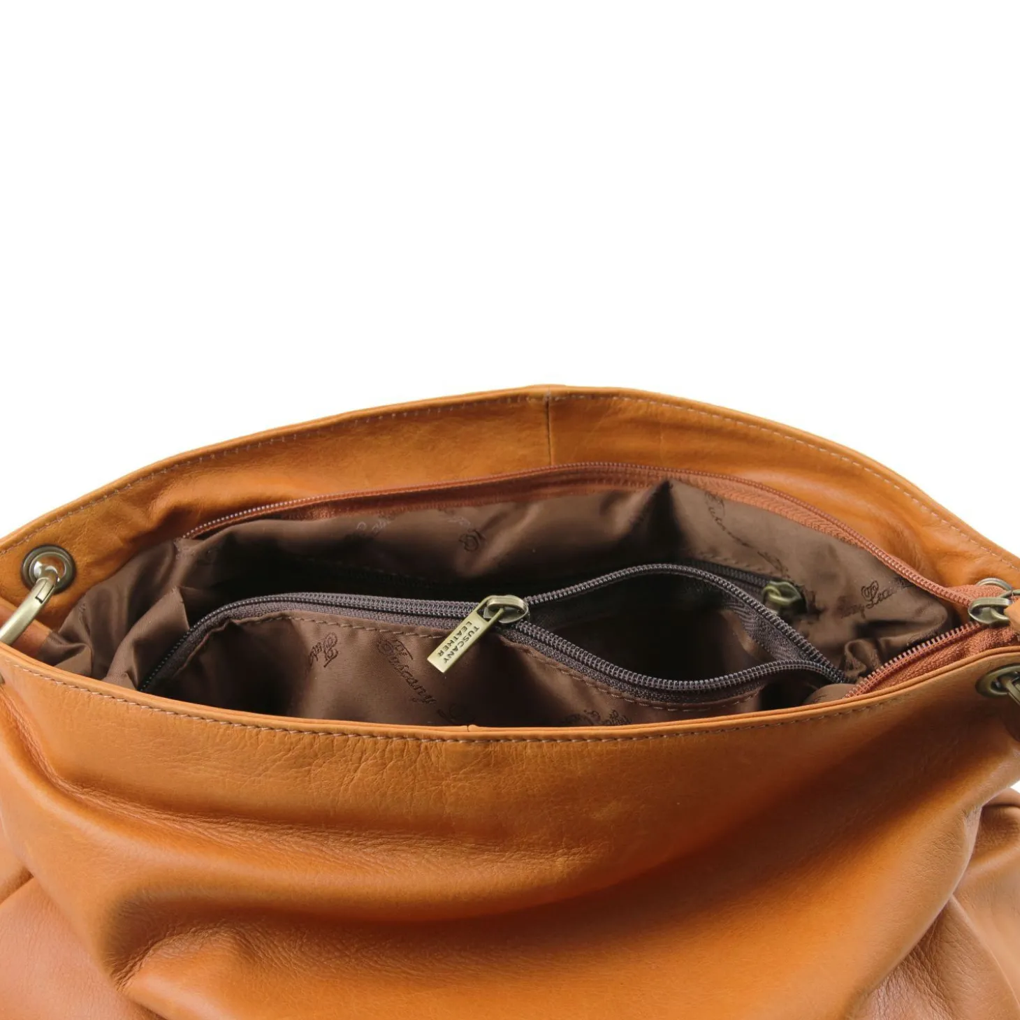 Umhängetasche aus Weichem Leder mit Quasten