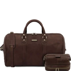 Weekend Reisetasche aus Leder und Reise Kulturtasche aus Leder