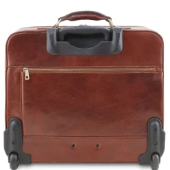 Zwei Rollen Pilotenkoffer aus Leder