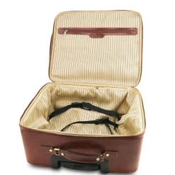 Zwei Rollen Pilotenkoffer aus Leder